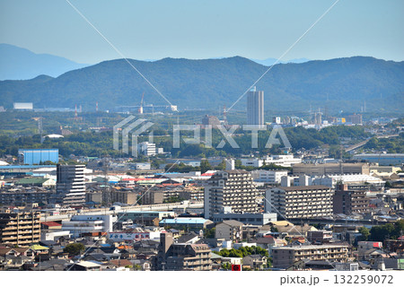 《愛知県》小牧山城からの展望 小牧市、春日井市方面 《愛知県》小牧山城からの展望 小牧市、春日井市方面 132259072