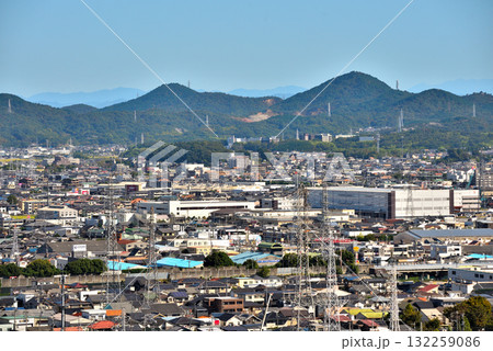 《愛知県》小牧山城からの展望　小牧市、犬山市、尾張三山方面 132259086