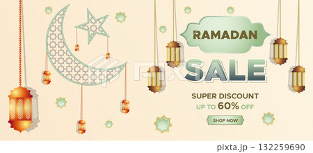 Ramadan Kareem Super Sale Web Banner Background with Blank Space for The Photo. Ramadan Big Sale Promotion Poster and Social Media Post. Elegant Islamic Special Promotion Banner Design Template Ramadan Kareem Super Sale Web Banner Background with Blank Space for The Photo. Ramadan Big Sale Promotion Poster and Social Media Post. Elegant Islamic Special Promotion Banner Design Template 132259690