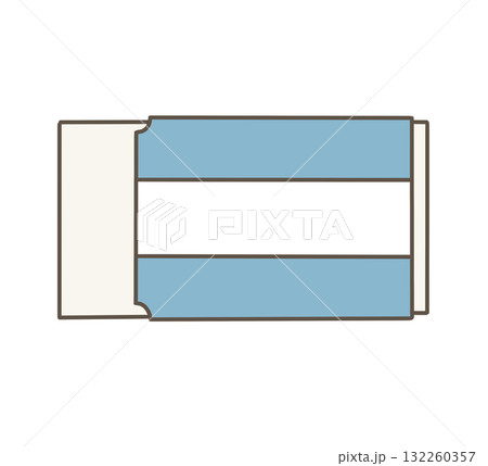 角のある消しゴムのイラスト 132260357