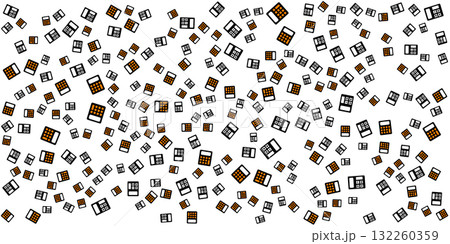 Abstract Pattern of Calculators on White Background. Abstract Pattern of Calculators on White Background. 132260359