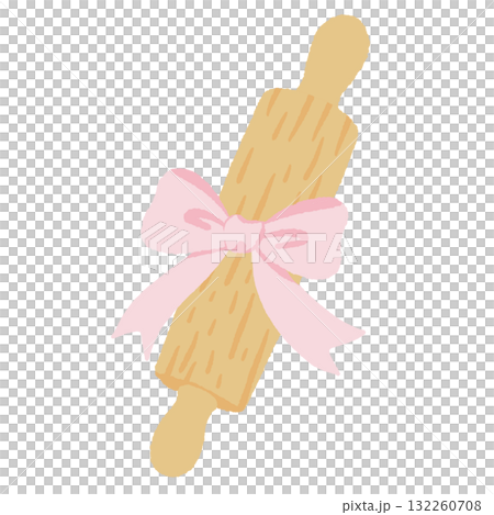 Rolling pin with pink bow illustration pastel coquette Christmas baking clipart kawaii bakery aesthetic art hand drawn for cards invitations and crafts Rolling pin with pink bow illustration pastel coquette Christmas baking clipart kawaii bakery aesthetic art hand drawn for cards invitations and crafts 132260708
