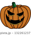 Halloween pumpkin face  132261237