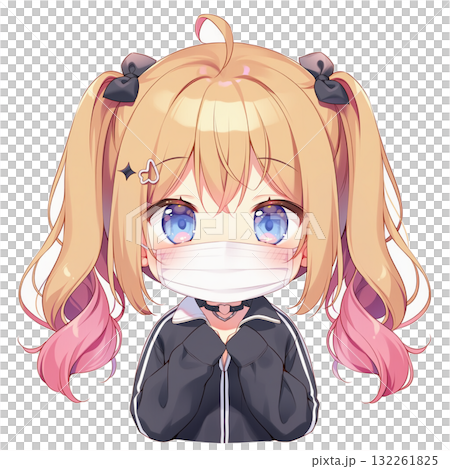 Girl wearing a mask 3 132261825