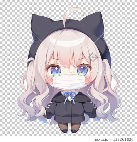 Girl wearing a mask 4 Girl wearing a mask 4 132261826