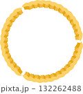 Hay rolls, bales of round shape. Agriculture farm forage frame. Gold straw, dry golden heaps template 132262488