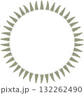 Winter tree New Year frame. Cute simple Christmas tree frame. Nature template to write text matter. 132262490