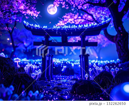 発光世界の鳥居 発光世界の鳥居 132262650