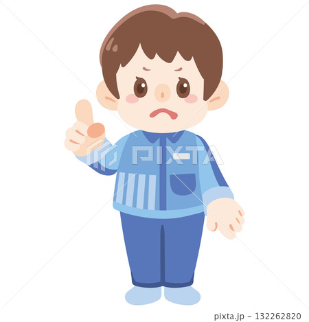 注意を促す店員 132262820