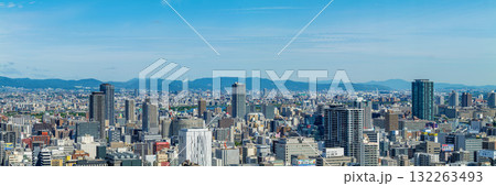 淀屋橋スカイテラスからパノラマ 6千800万画素 北摂方向と比良山地､比叡山地 2025年9月22日 132263493