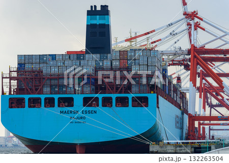 六甲アイランド RC-5 コンテナ船 MAERSK ESSEN 全長367m 2015年2月10日 132263504