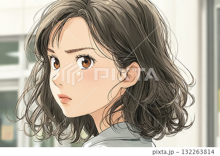 美優シリーズ：怒っている女子高生 132263814