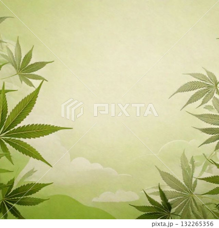 和紙の風合いを感じるイラスト 和紙の風合いを感じるイラスト 132265356