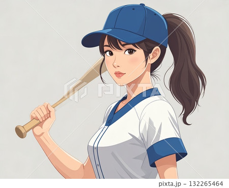 野球選手のイラスト 132265464