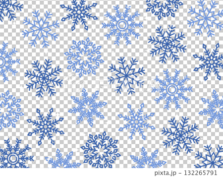 海軍藍色別緻的雪花背景 132265791