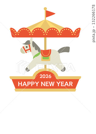 午年年賀04 132266178