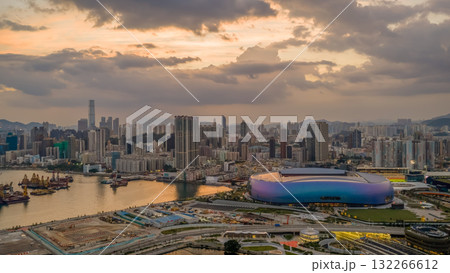 19 Oct 2025 Kai Tak Stadium Beside Elevated Highway in Kowloon 132266612