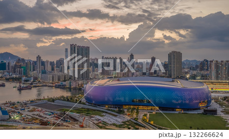 19 Oct 2025 Evening Glow Over Kai Tak Sports Stadium 132266624