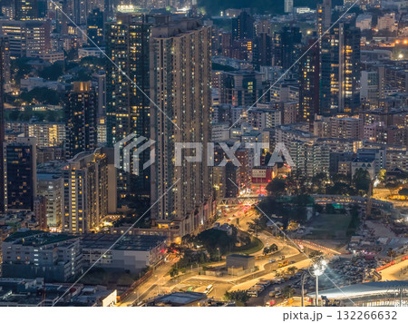 19 Oct 2025 the Dazzling Night Lights Across Kowloon Skyline 132266632