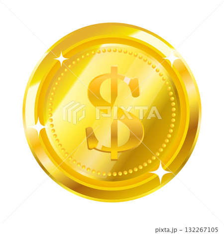 ピカピカコイン_ゴールド 132267105