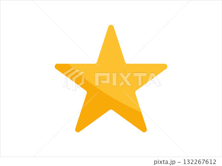 Yellow Star Icon Symmetrical Gradient Rating Symbol Design Yellow Star Icon Symmetrical Gradient Rating Symbol Design 132267612