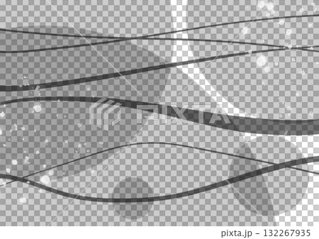 Polka dots, waves and light background (monochrome) 132267935