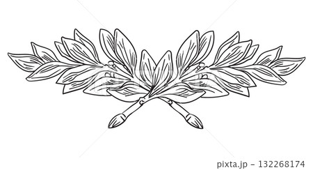Ornate engraved baroque design element vector illustration Ornate engraved baroque design element vector illustration 132268174
