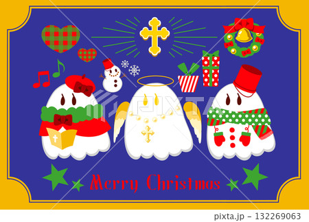 オバケのホーリーナイトポストカード オバケのホーリーナイトポストカード 132269063