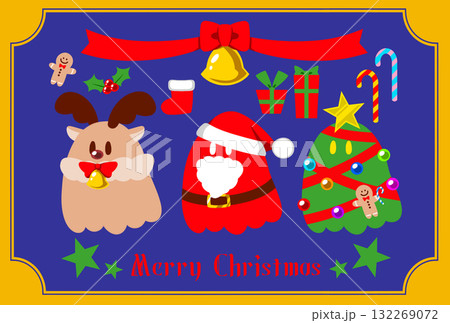 オバケのクリスマスポストカード オバケのクリスマスポストカード 132269072