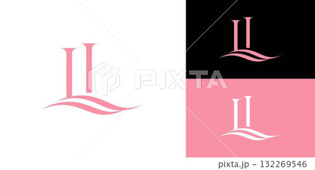 Elegant and Luxury LL logo design 132269546