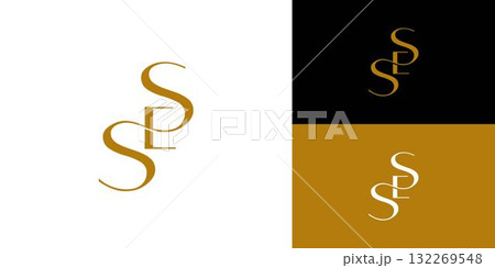 Elegant and Luxury SES logo design Elegant and Luxury SES logo design 132269548