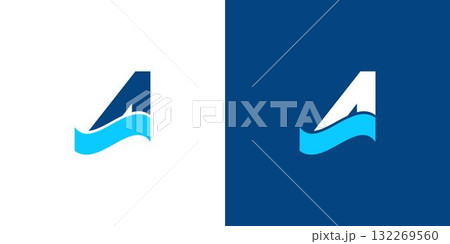 Modern and strong letter A initials logo designのイラスト素材 [132269560] - PIXTA