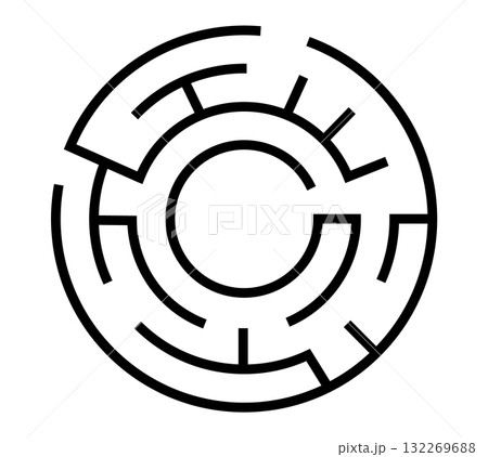 Circular maze design for problem-solving and brain teasers Circular maze design for problem-solving and brain teasers 132269688