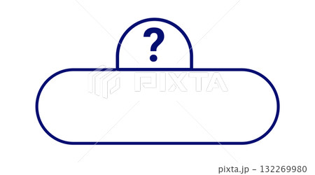 Interactive quiz template design with question mark icon Interactive quiz template design with question mark icon 132269980