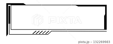 Modern streamer window interface in minimalist design 132269983