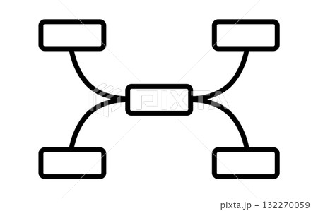 Tournament chart icons for bracket design and planning 132270059