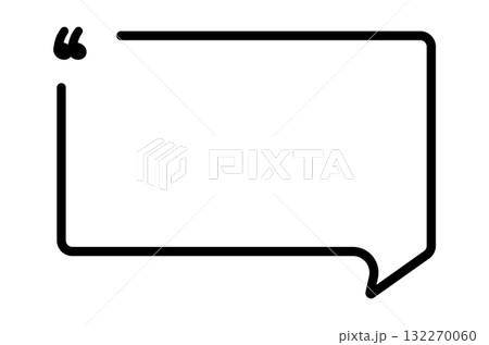 Blank quote frame for creative text design projects 132270060