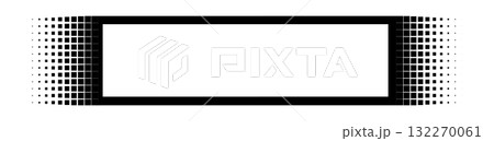 Abstract geometric black and white pixel frame design 132270061