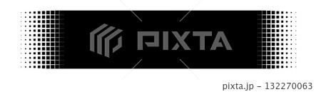Geometric pixel pattern banner design for digital use 132270063