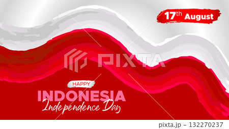 Indonesia Independence Day Web Banner With Red and White Flag in Background. 17 August Indonesia Happy Independence Day Social Media Post and Cover Banner, Flyer, Invitation card, Brochure, Poster Indonesia Independence Day Web Banner With Red and White Flag in Background. 17 August Indonesia Happy Independence Day Social Media Post and Cover Banner, Flyer, Invitation card, Brochure, Poster 132270237