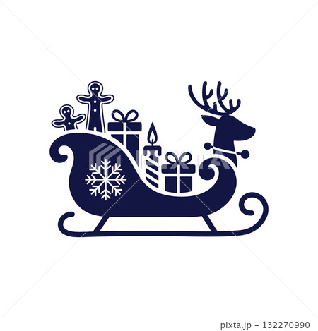 St Nicholas Day Silhouette Symbol Set 132270990