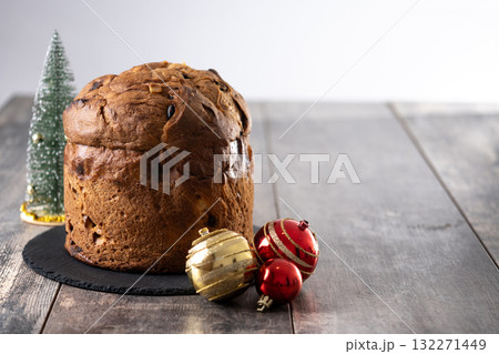 Traditional Italian Panettone 132271449