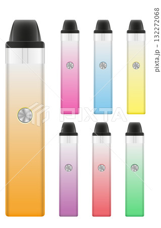 cigarettes electronic device smoke vaporizer vector illustration isolated 132272068