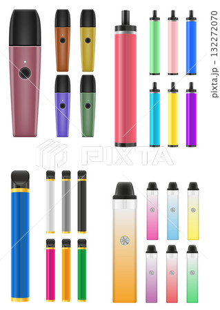cigarettes electronic device smoke vaporizer vector illustration isolated cigarettes electronic device smoke vaporizer vector illustration isolated 132272070