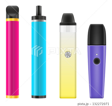 cigarettes electronic device smoke vaporizer vector illustration isolated cigarettes electronic device smoke vaporizer vector illustration isolated 132272071