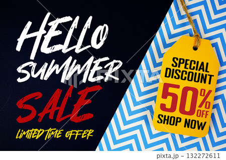 Hello Summer Sale Limited Time Offer with Special Discount 50% off Shop Now on Price Tag 132272611