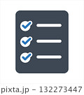 Clipboard checklist, clipboard survey form icon 132273447