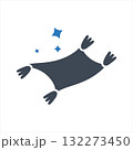 Magic carpet or flying carpet icon 132273450