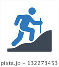 Hiking icon 132273453