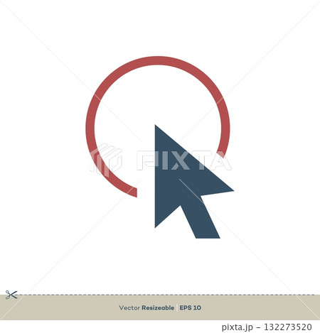 Click Icon Vector Logo Template Illustration Design. Vector EPS 10. Click Icon Vector Logo Template Illustration Design. Vector EPS 10. 132273520